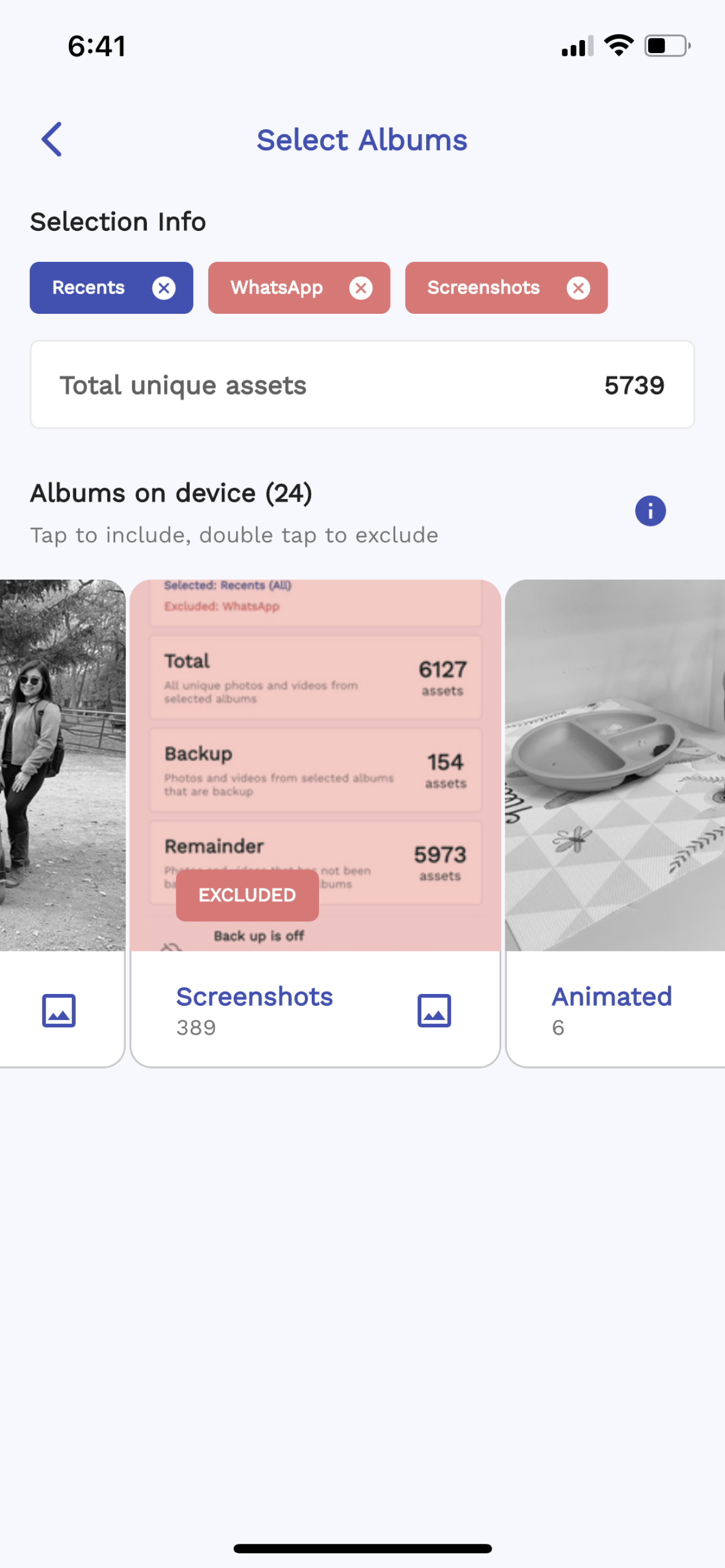 Backup Setting Info