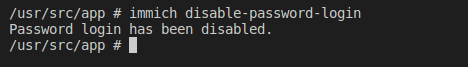 Disable Password Login